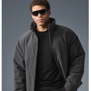 ALO Yoga Men's Charcoal Puffer Jacket